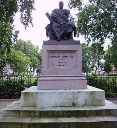 A Statue of Charles James Fox