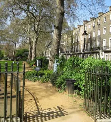 A photograph of Woburn Square